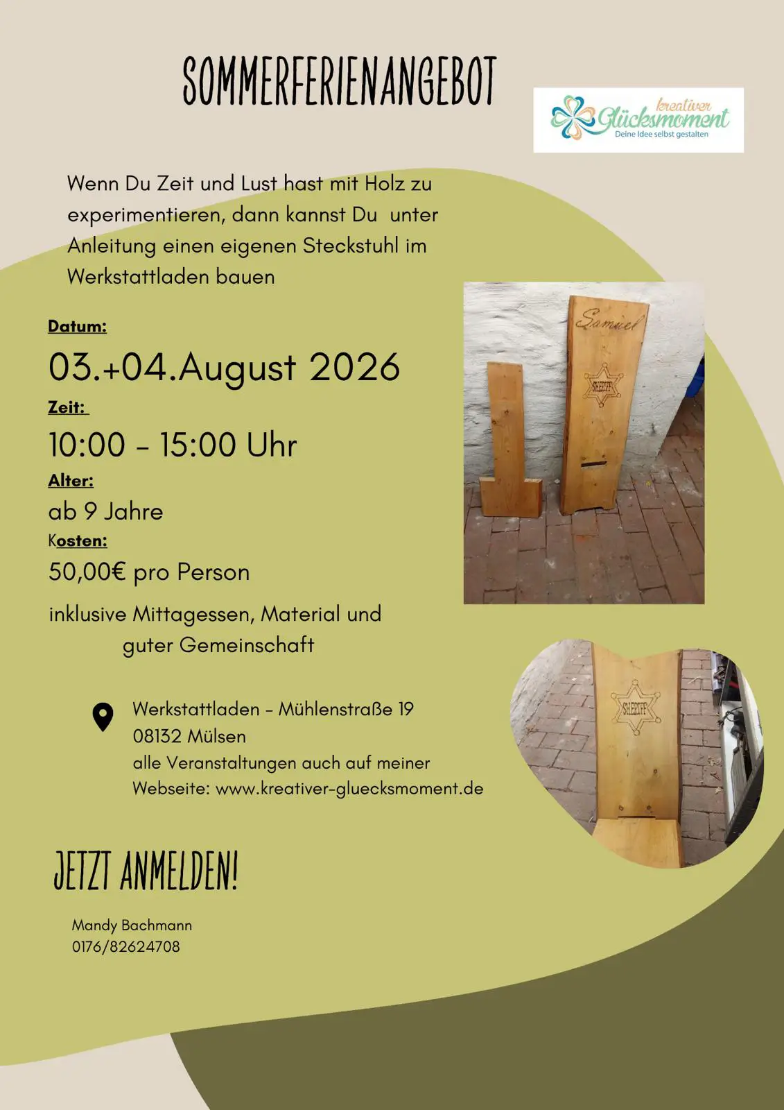 Sommerangebot Steckstuhl 03_04.08.2026